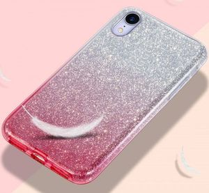 Etui SAMSUNG GALAXY A51 Brokat Glitter srebrno-różowe 6