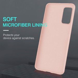 Etui SAMSUNG GALAXY S20+ Silicone case elastyczne silikonowe różowe 4