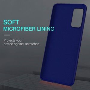 Etui SAMSUNG GALAXY A71 Silicone case elastyczne silikonowe granatowe 3