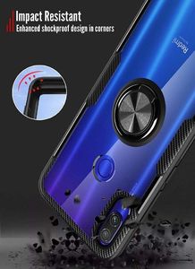 Etui XIAOMI REDMI NOTE 8T Carbon Ring Pancerne czarne 4