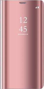 Etui XIAOMI REDMI NOTE 8T Clear View Cover z klapką różowe 4