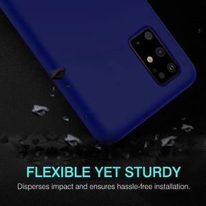Etui SAMSUNG GALAXY S20+ Silicone case elastyczne silikonowe granatowe 2