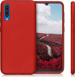 Etui SAMSUNG GALAXY A70 Silicone case elastyczne silikonowe czerwone 2