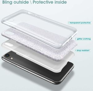 Etui SAMSUNG GALAXY S20+ PLUS Brokat Glitter srebrne 2