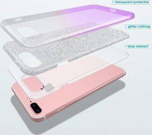 Etui Brokat Glitter XIAOMI MI9T MI 9T / K20 srebrno-fioletowy 4