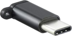Adapter USB USB-C - microUSB Czarny  (40372) 1