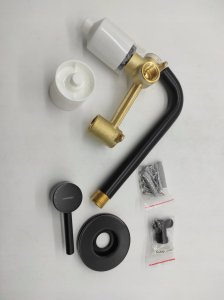 Bateria umywalkowa Omnires bateria umywalkowa podtynkowa Y, czarny półmat 14