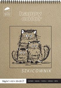 Happy Color Szkicownik A3 40k ochra 1