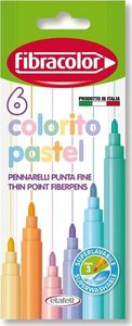 Fibracolor Pisaki Colorito Pastel 6 kolorów FIBRACOLOR 1