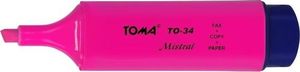 Toma Zakreślacz Mistral różowy (10szt) TOMA 1