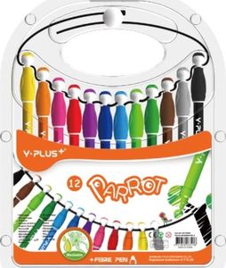 Y-PLUS Flamastry Parrot 12 kolorów 1