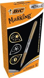 Bic Marker Marking Metallic Ink złoty i srebr. (12szt) 1