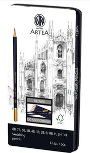 Astra Zestaw ołówków do szkicowania Artea 12szt ASTRA 1