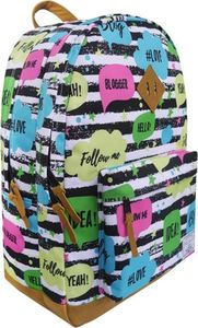 Paul&Co Plecak szkolny Pasy dymki brązowy 2