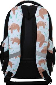 Incood Plecak trzykomorowy błękitny Leniwiec 3