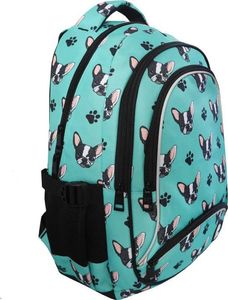 Incood Plecak trzykomorowy miętowy Buldog 2