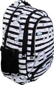 Incood Plecak trzykomorowy pasy tęcza Jednorożec 2