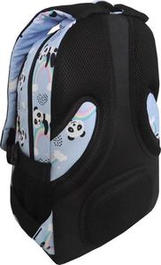 Incood Plecak trzykomorowy Panda niebieski 4