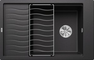 Zlewozmywak Blanco Elon XL 6 S Silgranit antracyt z korkiem InFino, kratka ociekowa (524844) 1