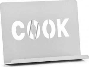 Zeller Metalowa podpórka na książkę cook, biały 1