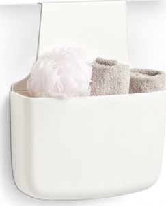Koszyk prysznicowy Zeller Uchwyt na naczynia z wieszakiem, plastikowy, biały 1