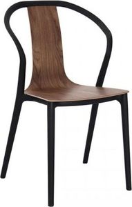 D2 Design Krzesło Bella czarne/orzech 1