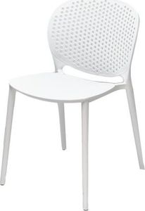 King Home Krzesło VENTO białe polipropylen 1