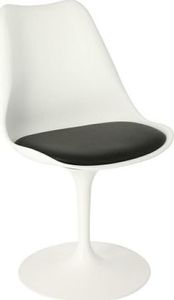 Simplet Krzesło Tulip Basic białe/czarna poduszk a 1