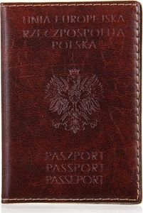Milton Okładka na paszport MLW1 Brązowy 1