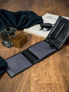 Rovicky Rewelacyjny Męski Portfel Rovicky Skóra Naturalna 11