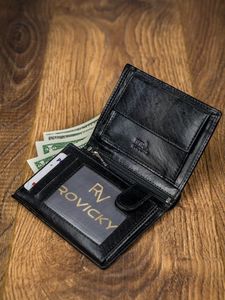 Rovicky Rewelacyjny Męski Portfel Rovicky Skóra Naturalna 7