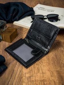 Rovicky Rewelacyjny Męski Portfel Rovicky Skóra Naturalna 10