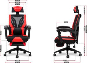 Fotel Huzaro Combat 4.2 czerwony 8