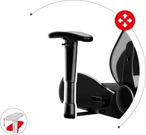 Fotel Huzaro Force 6.0 czarno-biały 11