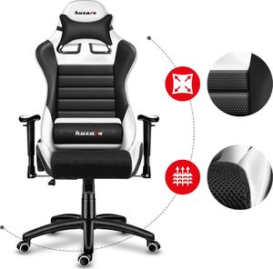 Fotel Huzaro Force 6.0 czarno-biały 8