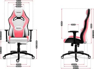 Fotel Huzaro Fotel Gamingowy gracza HUZARO FORCE 7.3 Pink 12