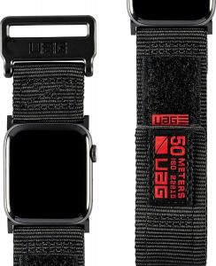 UAG Pasek UAG Leather Strap  pasek do Apple Watch 44/42 czarny 1