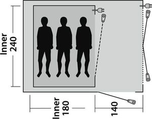 Namiot turystyczny Outwell Arizona 300 3