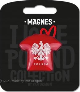 Pan Dragon Magnes Polska koszulka z orłem - i love poland B 1