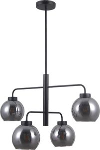 Lampa wisząca Italux Poggi retro industrial czarny  (PND-28028-4D) 1