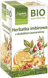 Apotheke Herbatka Imbir - Pomarańcza Bio 20 x 1,5 g - Apotheke 1