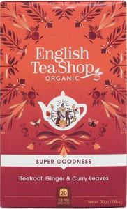 English Tea Sho Herbatka ziołowa z burakiem, marchwią,imbirem,liśćmi curry i pietruszką (20x1,5) BIO 30 g 1