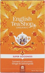 English Tea Sho Herbatka ziołowa z imbirem,kurkumą i trawą cytrynową (20x1,75) BIO 35 g 1