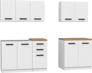 Topeshop SZAFKA KUCHENNA DO ZESTAWU 15CM BIEL DĄB ARTISAN 4