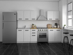Topeshop SZAFKA KUCHENNA DO ZESTAWU 15CM BIEL DĄB ARTISAN 5