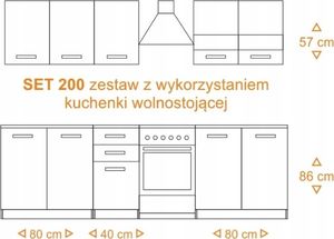 Topeshop SZAFKA KUCHENNA DO ZESTAWU 15CM BIEL DĄB ARTISAN 7