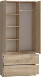 Topeshop SZAFA MALWA SS-90 - DĄB SONOMA (SZAFA MALWA SON KPL) 2