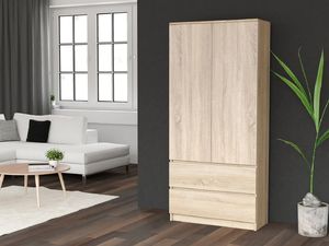 Topeshop SZAFA MALWA SS-90 - DĄB SONOMA (SZAFA MALWA SON KPL) 3