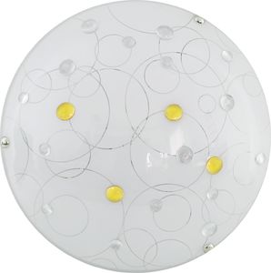 Lampa sufitowa Candellux Lampa sufitowa szklana biała Candellux ASTRO LED 13-39606 1