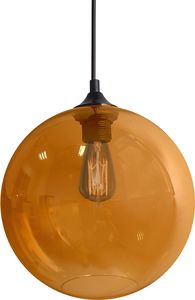 Lampa wisząca Candellux Lampa sufitowa bursztynowa do salonu Candellux EDISON 31-21397 1